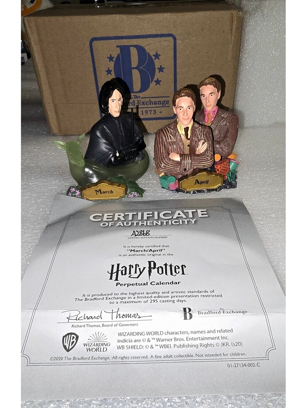 The Bradford Exchange HARRY POTTER Perpetual Calendar Collection #2: March/April